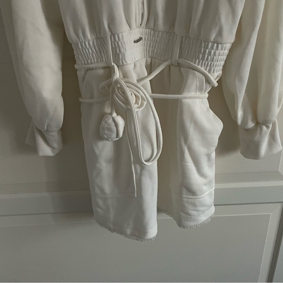 New! For Love And Lemons Ronnie off white dress with side pockets 22883 - Picture 6 of 12